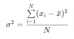 population variance calculator