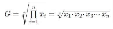 geometric mean formula