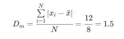 mean deviation calculator